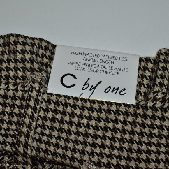 C By One High Waisted Tapered Leg Ankle Length Soft Pull On Dress Pant Size SP - Picture 9 of 9